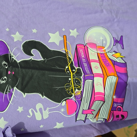 Cat Witch shirt Halloween Cat - Picture 1 of 2